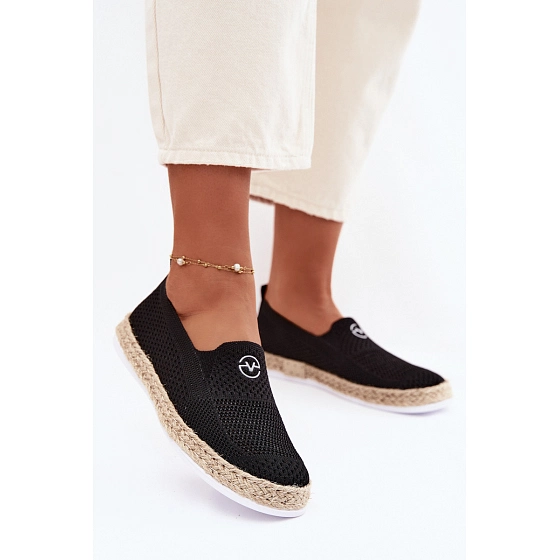 Dámské espadrilly 13659 černé - Vinceza