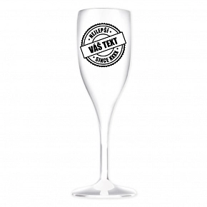 Personalizovaná nerozbitná prosecco sklenice - nejlepší xx SINCE xx
