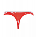 Dámské tanga 2pack QD3788E - W5H - Červená, bílá - Calvin Klein