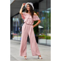 Dámský overal KMB0005 Pudr růžová - Roco Fashion