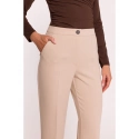 Dámské kalhoty s laclem S418  béžové - Stylove