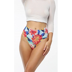 Dámské kalhotky Flower Folk Simple Brasil Maxi barevné květy - Julimex