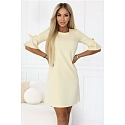 Dámské šaty 217-12 NEVA  pastelově žluté - Numoco
