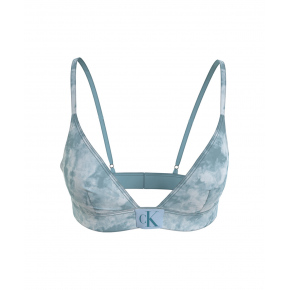 Dámská plavková podprsenka bikini KW0KW02121 OGY modrá - Calvin Klein