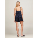 Dámský pyžamový set dárkové balení GIFT PYJ CAMI SET & SLIPPERS UW0UW04855 DW5 tm. modré - Tommy Hilfiger