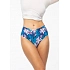 Dámské kalhotky Tissento Simple Brasil Maxi modré s květy - Julimex