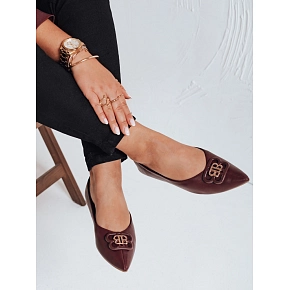 Dámské baleríny ZY1060 bordó - FashionStreet 