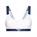 Bralette sportovní podprsenka 163651 1P227 0010 bílá - Emporio Armani