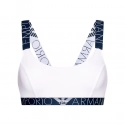 Bralette sportovní podprsenka 163651 1P227 0010 bílá - Emporio Armani