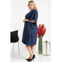 Dámské šaty plus size Rolanda tmavě modrá - Karko