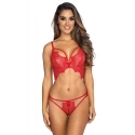 Dámská podprsenka / polokorzet V-9581 Červená - Axami