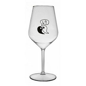 69 - čirá nerozbitná sklenice na víno 470 ml