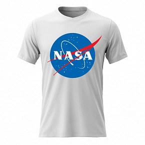 Dámské bavlněné tričko s potiskem - NASA - bílé