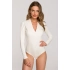 Dámské body s výstřihem do V S327 Krémová - Stylove