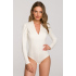 Dámské body s výstřihem do V S327 Krémová - Stylove