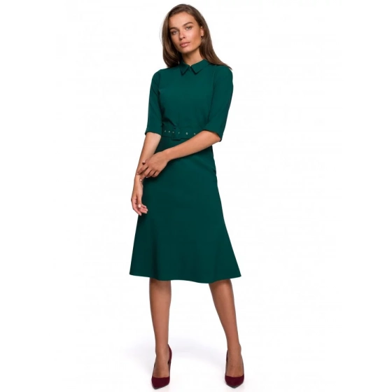 Dámské šaty S231 tmavě zelená - Stylove