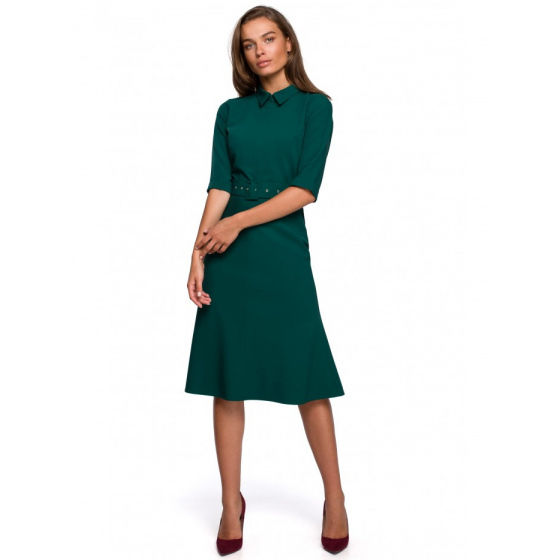 Dámské šaty S231 tmavě zelená - Stylove