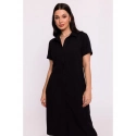 Košilové šaty B282  černé - BeWear