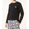 Pánské pyžamo NM2019E 6OE černá/bílá - Calvin Klein