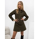Dámské šaty PM SK W2028 26,46 khaki - FPrice