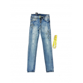 Dámské džínové kalhoty s nášivkami  8082.81 - FPrice