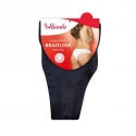 Dámské kalhotky brazilky BRAZILIAN MINISLIP Černá - BELLINDA
