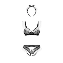 Svůdný kostým pokojské Naughty Maid 3-PCS Costume černo/bílý - Obsessive