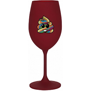 DUHOVÉ VESELÉ EE - bordo sklenice na víno 350 ml