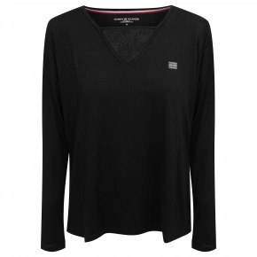 Dámské Tričko s dlouhým rukávem UW0UW01981-BEH - Tommy Hilfiger