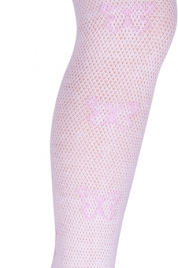 Dívčí ažurové punčochové kalhoty s barevným vzorem RA-51 - YoJ