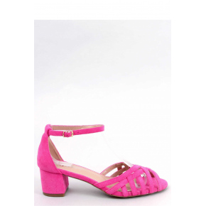 Dámské sandály na podpatku  růžové model 177338 - Inello