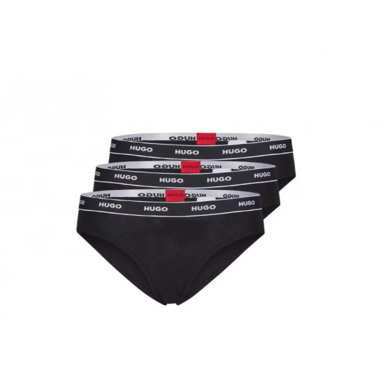 Dámské kalhotky 3ks 50469657 černá - Hugo Boss