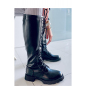 Dámské kozačky v jezdeckém 7752A Černá - Ideal Shoes
