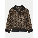 Dámské pyžamo YI90017 202 hnědé s potiskem - DKNY