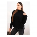 Dámský svetr volný styl 35209 Černá - K-Fashion