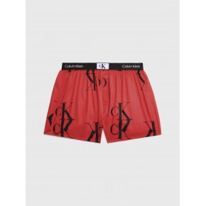 Pánské trenýrky 000NB3411A GNP červené s potiskem - Calvin Klein