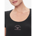 Dámské tričko 163377 4R223 00020 černé - Emporio Armani