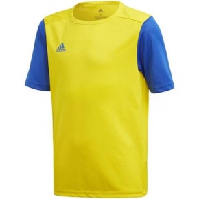 Dětské fotbalové tričko Estro 19 Jersey JR FT6681 Žlutá s modrou - Adidas