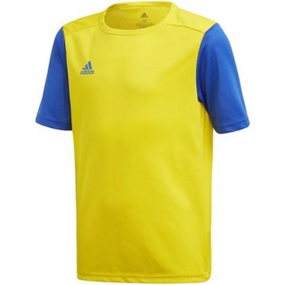 Dětské fotbalové tričko Estro 19 Jersey JR FT6681 Žlutá s modrou - Adidas