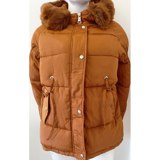 Dámská zimní bunda BX4195.57 písková - FPrice