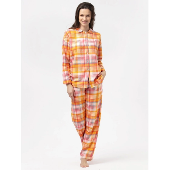 Dámské pyžamo LNS 473 B24 oranžové - Key
