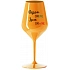 NEJSEM ONLINE JSEM ONWINE - oranžová nerozbitná sklenice na víno 470 ml