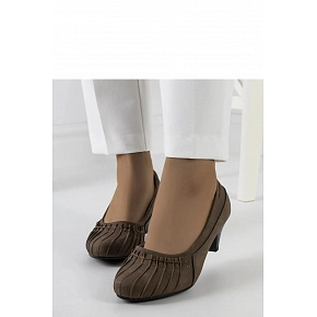 Lodičky na podpatku 90175 khaki - Solea