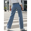 Dámské široké džíny UY2871 modré - FashionStreet