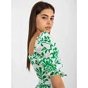 Dámské šaty LK SK 508944.45P bílo-zelené - Fprice