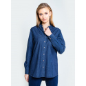Dámská košile s dlouhým rukávem 145676 Dark Jeans-603 - Big Star