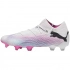 Pánské fotbalové boty / kopačky Future 7 Ultimate FG/AG M 107599 01 Bílá s růžovou - Puma