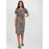 Dámské šaty LK SK 507468.75P Khaki mix - FPrice