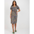Dámské šaty LK SK 507468.75P Khaki mix - FPrice