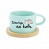 STARTUJU NA KAFE - mint hrníček makronka 200 ml